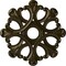 Ekena Millwork Angel Ceiling Medallion (Fits Canopies up to 4 3/8"), 20 7/8"OD x 3 5/8"ID x 1"P, Green Gold CM20ANGGS - alternate 1